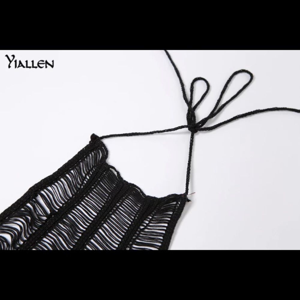 Summer Sexy Hollow Out See Through Sleeveless Beach Cover Long Dress - Picture 4 of 7